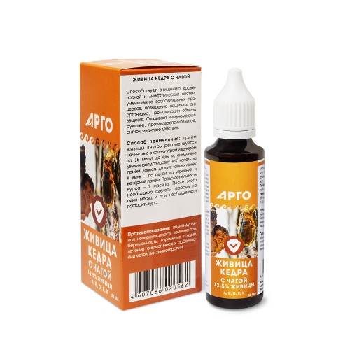 Живица кедра 12,5% с чагой