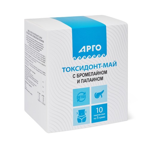 Токсидонт-май с бромелайном и папаином от компании Арго