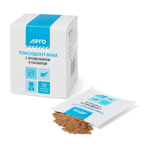 Токсидонт-май с бромелайном и папаином от компании Арго