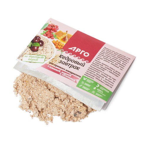 Завтрак кедровый для крепкого иммунитета с клюквой, вишней и облепихой от компании Арго