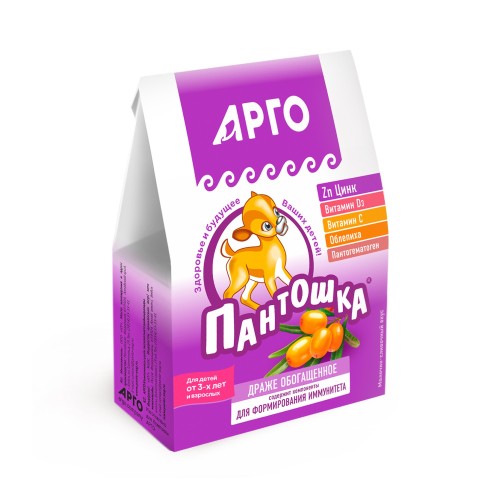 Драже профилактическое Пантошка с цинком и витамином D3, 80 г