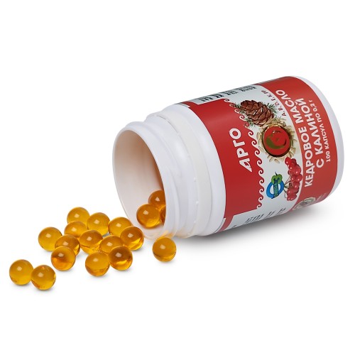 Масло кедровое с калиной (с витамином Е), капсулы