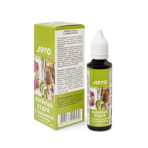 Живица кедра 12,5% с сабельником